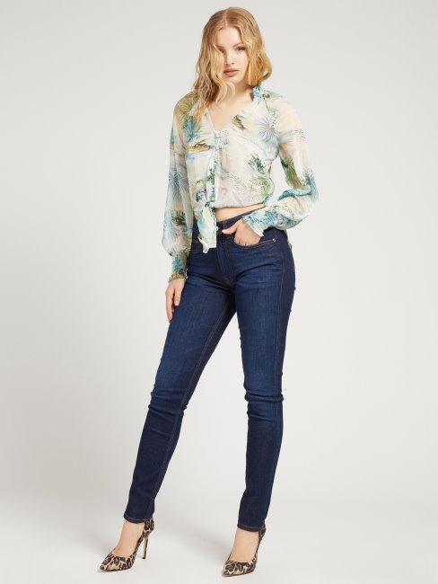 Chemisier à Imprimé Fantaisie Florale Guess All-over