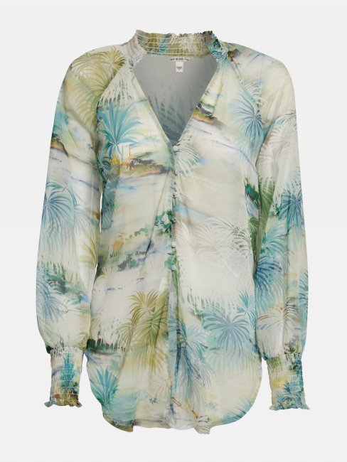 Chemisier à Imprimé Fantaisie Florale Guess All-over