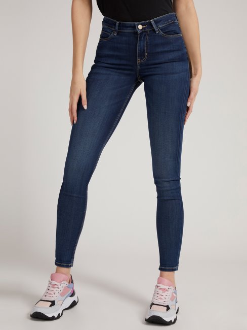 Pantalon En Jean Skinny Bleu Guess