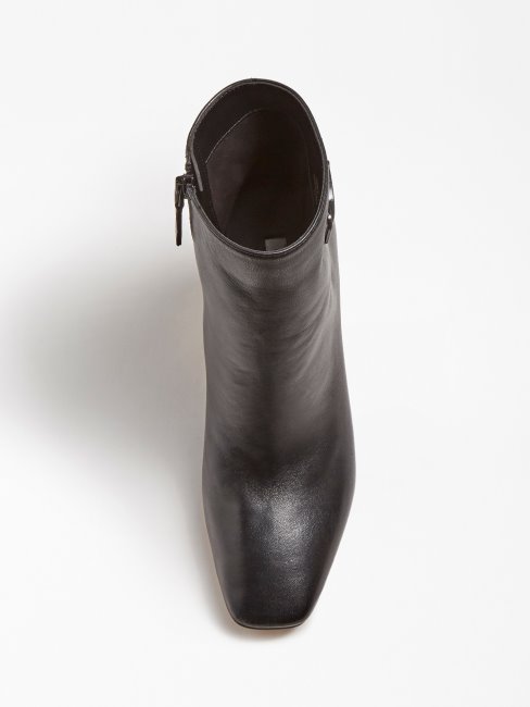 Bottines Guess Bevelyn En Cuir Véritable Noir