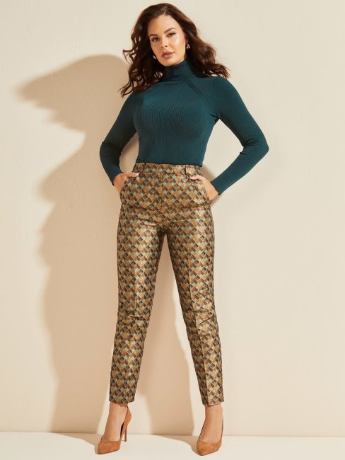 Marciano Pantalon Imprimé All Over Multi Beige Guess