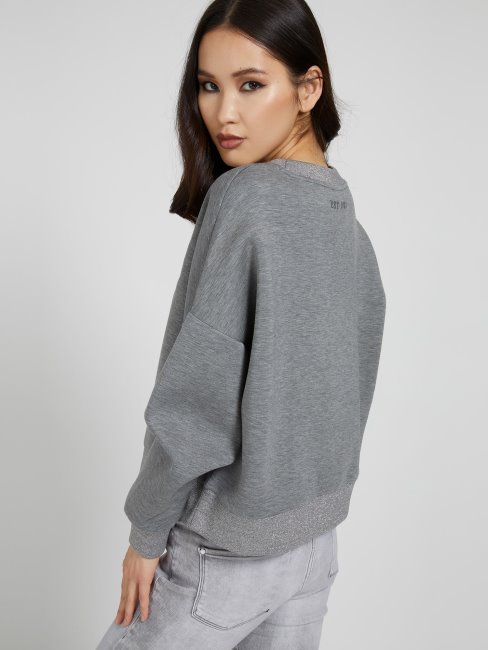 Sweat Gris En Scuba Logo Triangle Guess