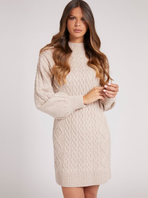 Peignoir Guess En Laine Mélangée Beige