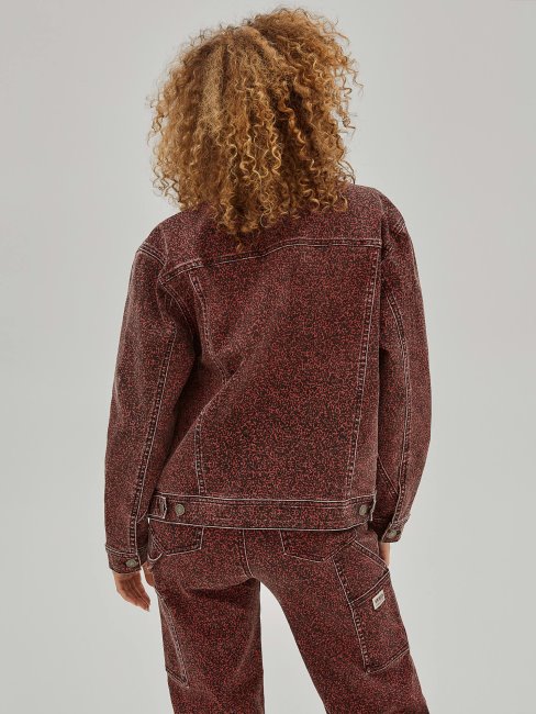 Guess Veste En Jean Coupe Classique Rouge