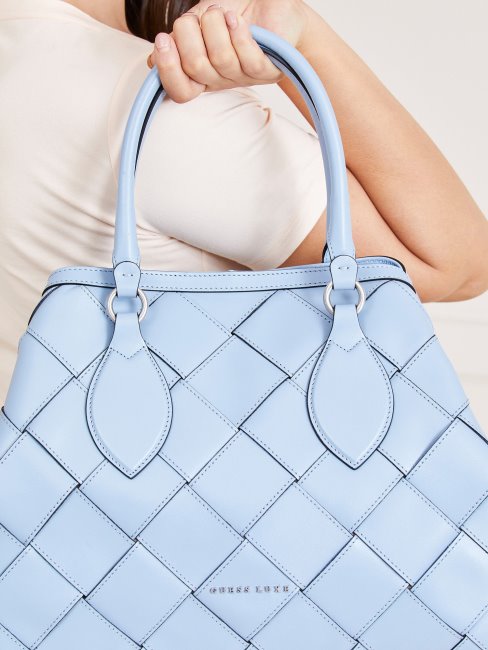 Sac à Main Giorgia Luxe En Cuir Véritable Multi Beige Guess