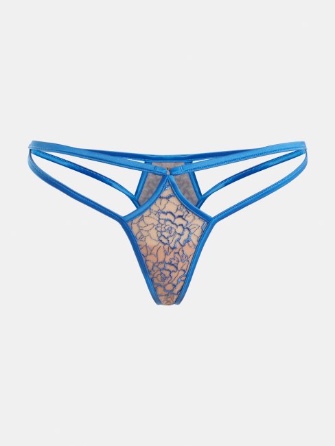 Guess De String Bleu En Résille Brodée