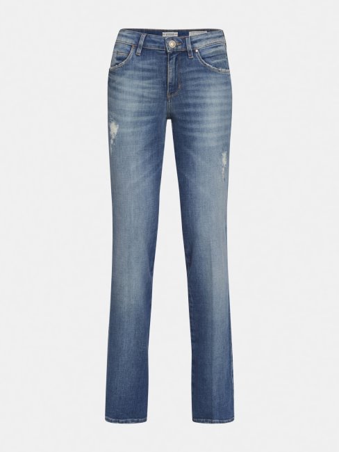 Pantalon En Jean Coupe Slim Bleu Guess Nouvelle Tendance