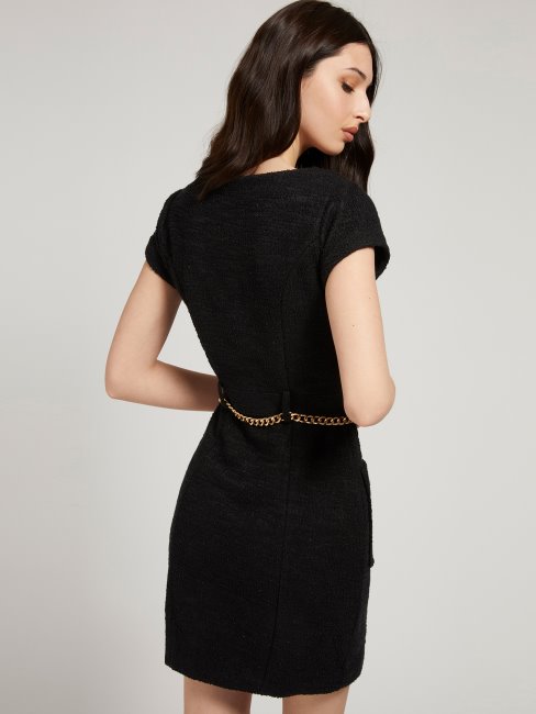 Guess Robe Noire Multi Tweed