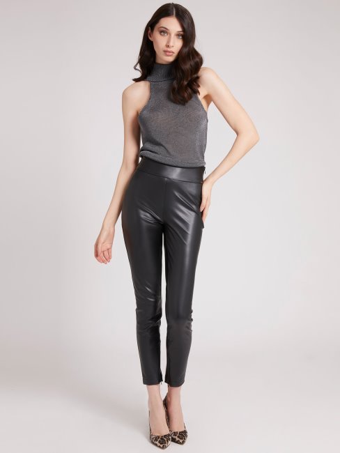 Guess Pull Transparent Effet Doré Gris