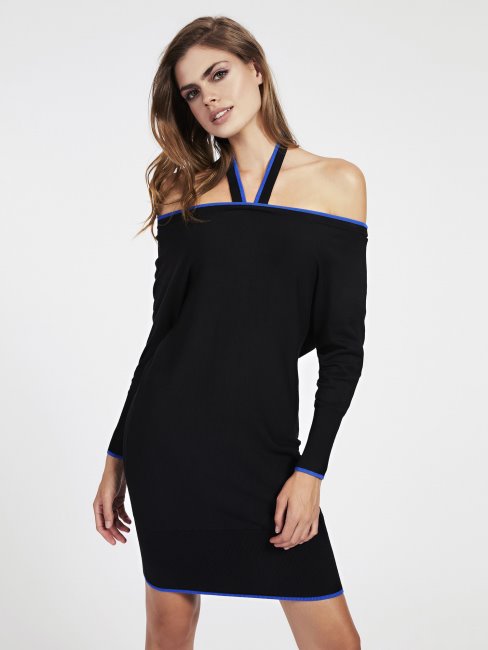 Robe Noire à épaules Dénudées