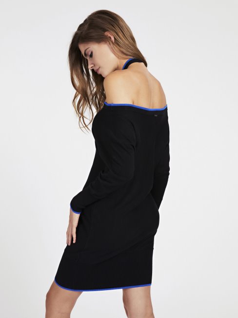 Robe Noire à épaules Dénudées