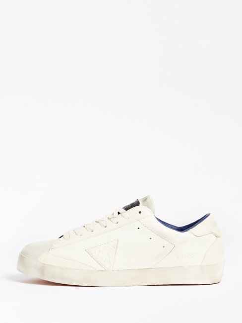 Lodi Baskets En Cuir Véritable Blanc Multi Guess