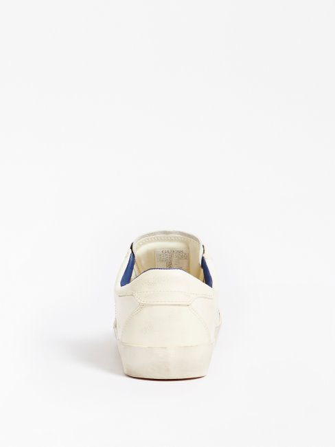 Lodi Baskets En Cuir Véritable Blanc Multi Guess