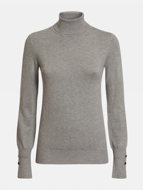 Pull Col Roulé Gris Multi Guess