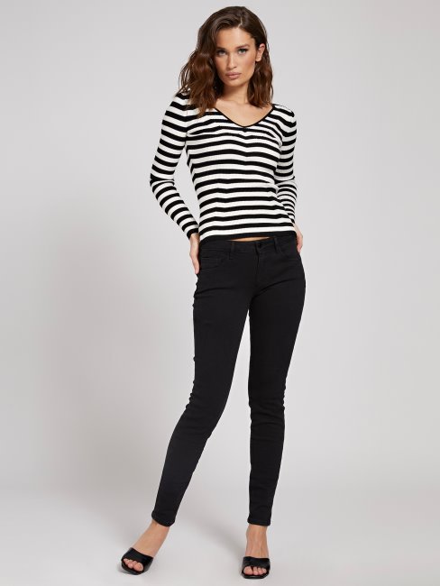 Pull En Viscose Mélangée Motif Guess Multicolore