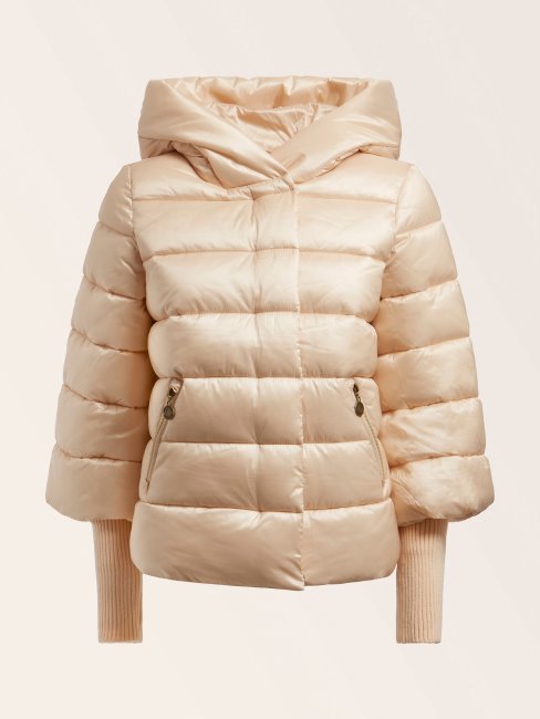 Veste Beige En Satin Matelassé Guess Marciano