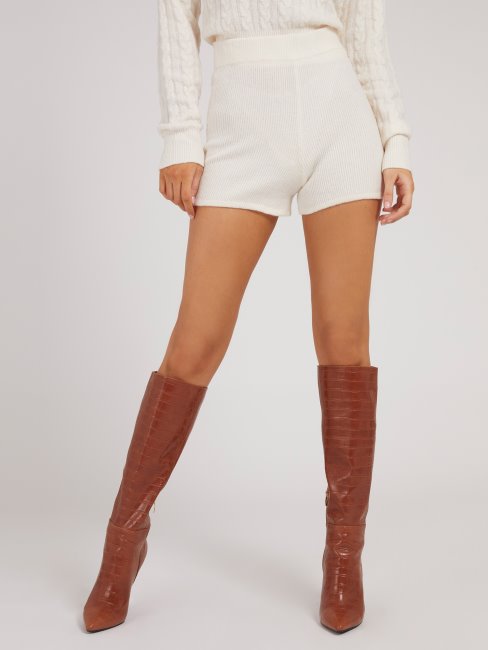 Pull Court Guess Blanc