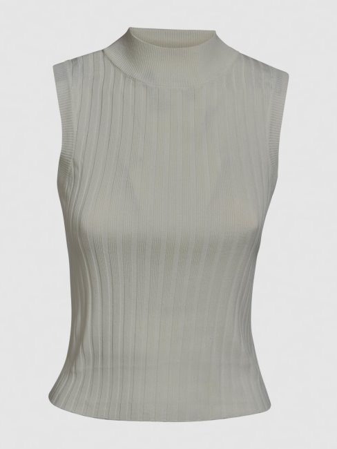 Guess Pull Débardeur Col Roulé Blanc