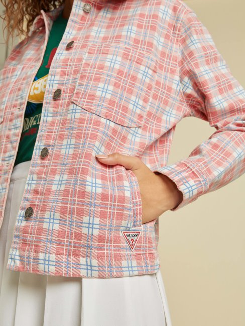 Chemise Guess Carreaux Multi Rouge