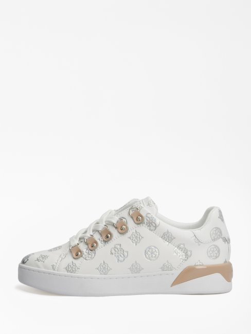 Baskets Reneey 4g Pivoine Logo Guess Rose Clair