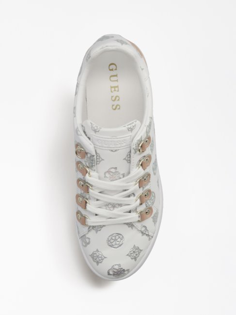 Baskets Reneey 4g Pivoine Logo Guess Rose Clair