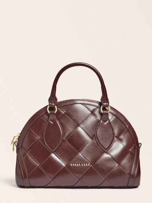 Sac à Main Giorgia Luxe En Cuir Véritable Rouge Guess