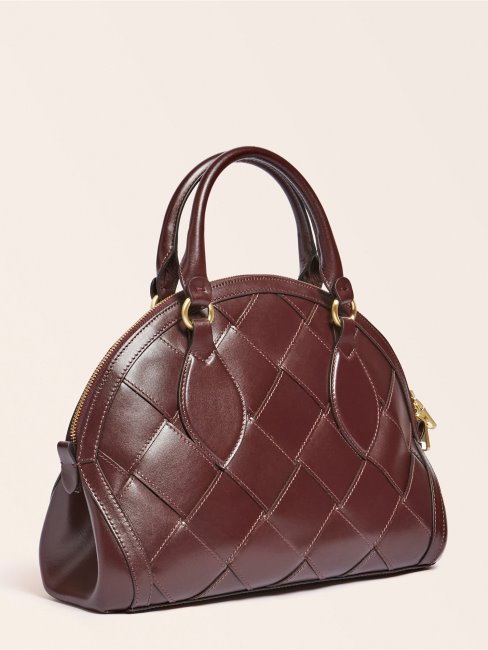 Sac à Main Giorgia Luxe En Cuir Véritable Rouge Guess