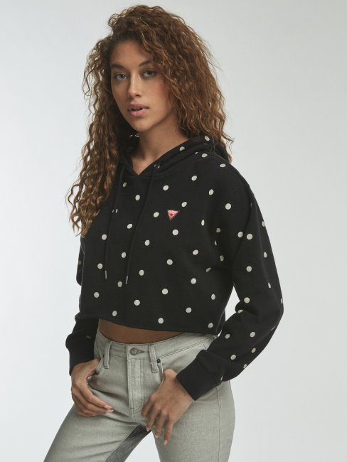 Sweat Court Guess à Pois Noir Multi