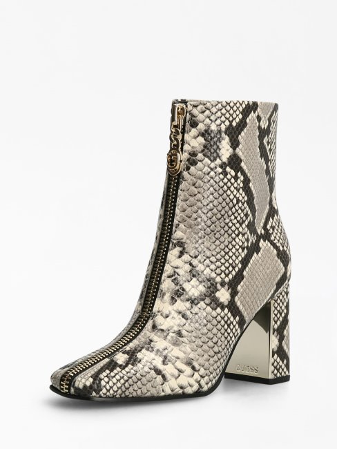 Guess Ellese Bottines à Imprimé Croco Motif Multicolore