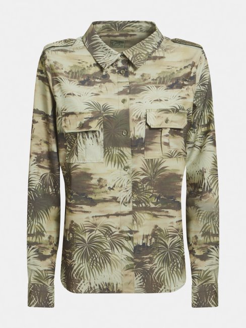 Chemise à Imprimé Camouflage Guess