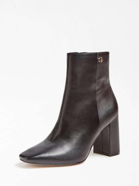 Bottines Guess Adelia En Cuir Véritable Noir
