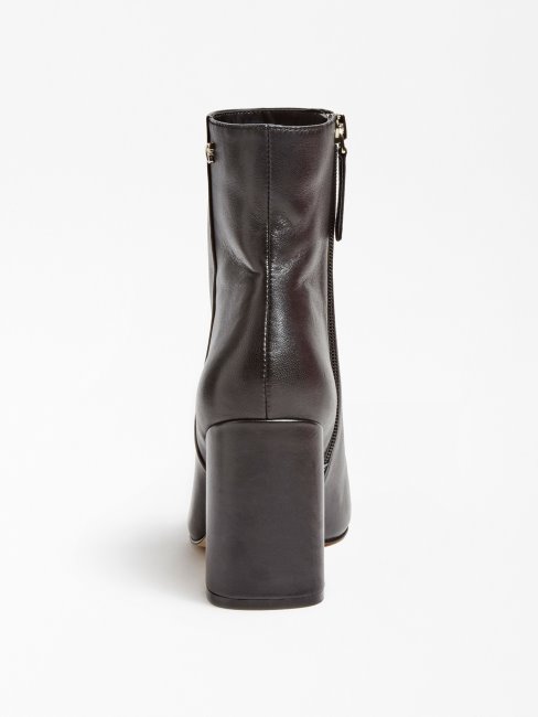 Bottines Guess Adelia En Cuir Véritable Noir