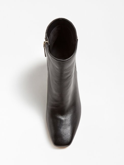 Bottines Guess Adelia En Cuir Véritable Noir