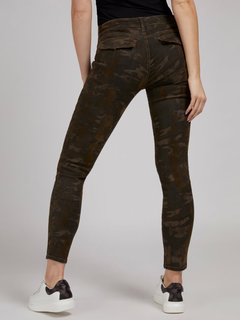 Pantalon Coupé Skinny Camouflage Guess