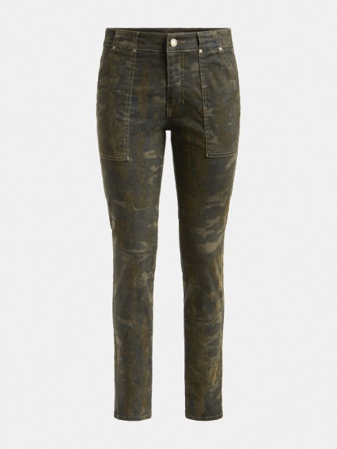 Pantalon Coupé Skinny Camouflage Guess