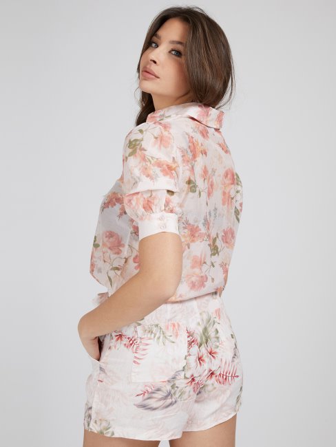 Chemise Imprimée Fleuri Fantaisie Florale Guess