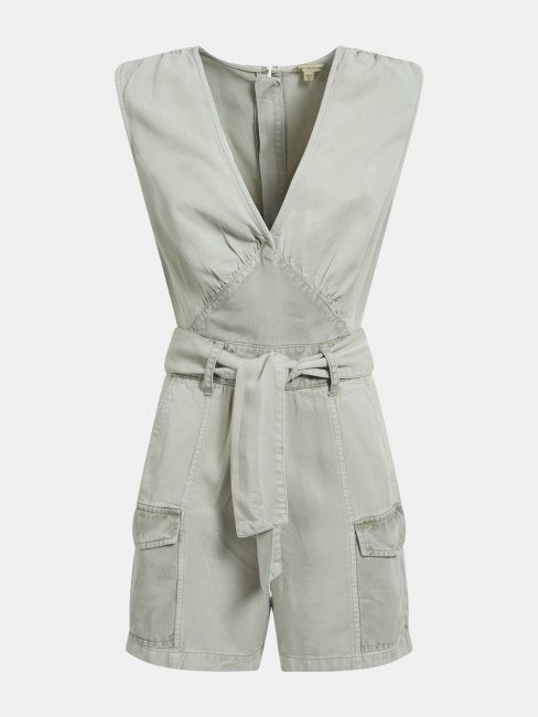 Guess Combinaison Courte Verte Multi Denim