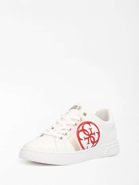 Guess Baskets Blanches à Logo Reata 4g