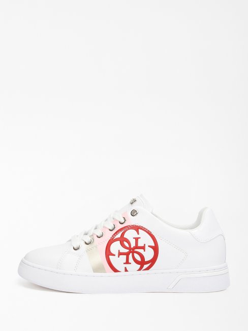 Guess Baskets Blanches à Logo Reata 4g
