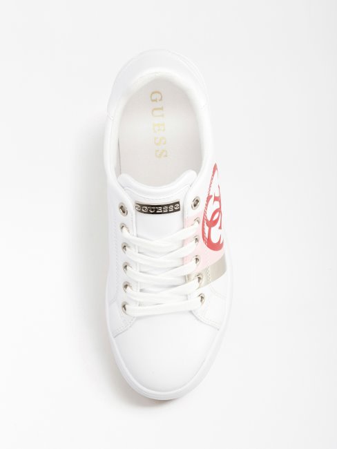 Guess Baskets Blanches à Logo Reata 4g