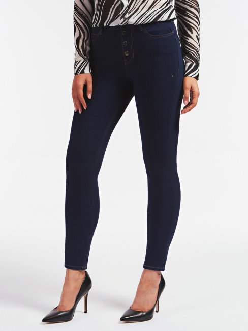 Pantalon En Denim Coupe Skinny Bleu Guess Nouvelle Tendance