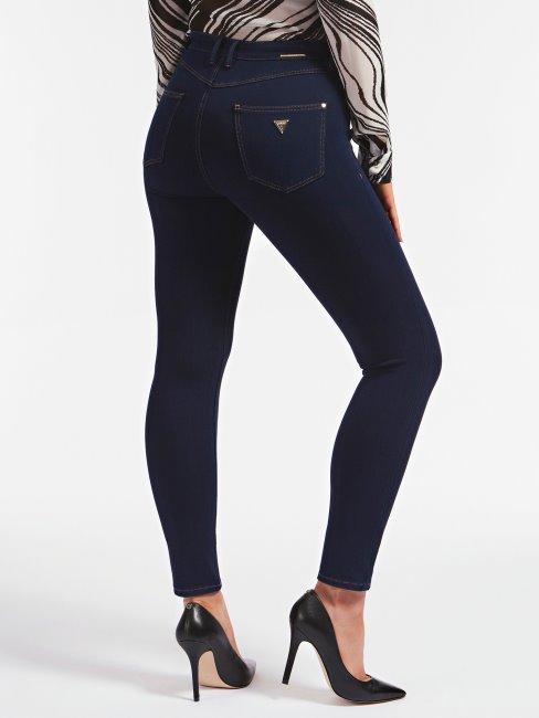 Pantalon En Denim Coupe Skinny Bleu Guess Nouvelle Tendance