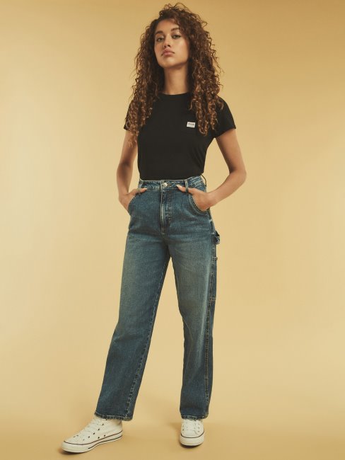 Tee Shirt Poche Avant Guess Noir