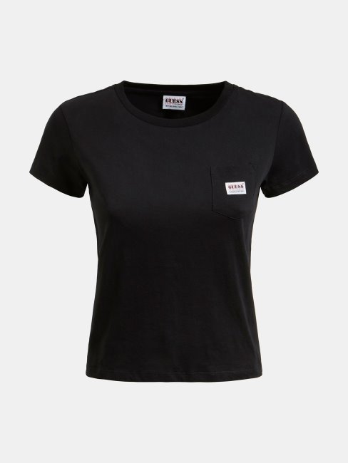 Tee Shirt Poche Avant Guess Noir