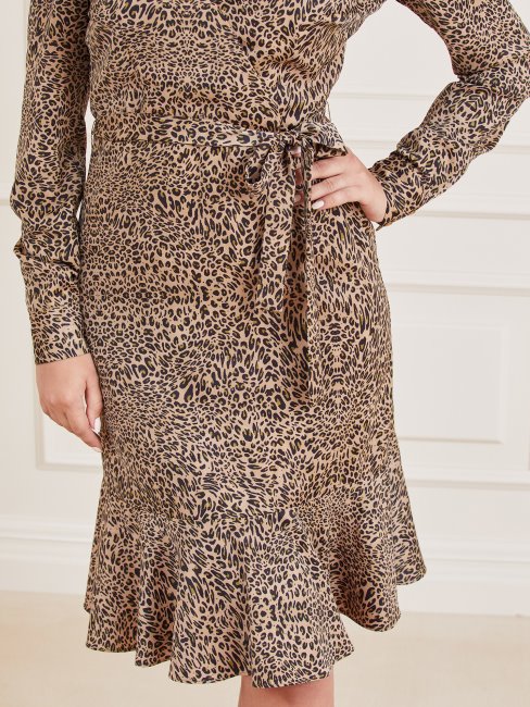 Animalier Guess Marciano Robe Imprimée Sur L'ensemble