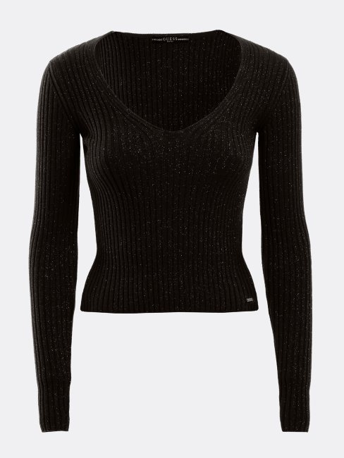 Guess Haut Lurex Noir Multi