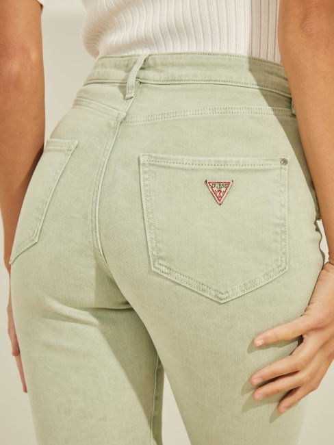 Pantalon Denim Coupe Skinny Abrasions Bleu Guess