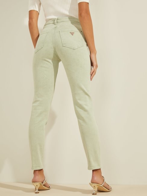 Pantalon Denim Coupe Skinny Abrasions Bleu Guess