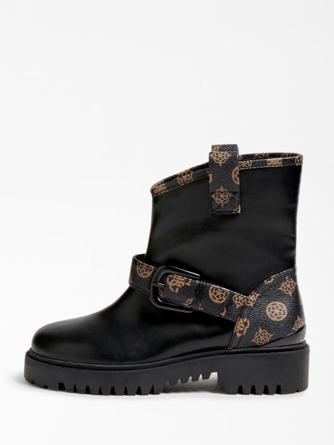 Bottines Guess Orican 4g Logo Pivoine Marron