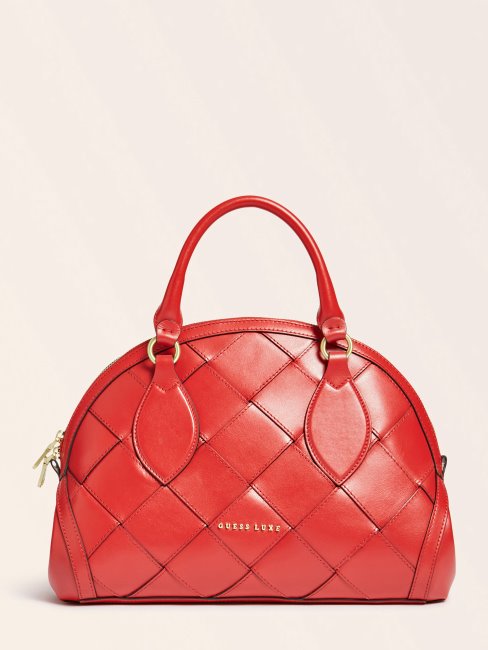 Sac à Main Guess Rouge Giorgia Luxe En Cuir Véritable
